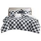 Hampton Park Miley 5-Piece Full/Queen Comforter Set in Black and White, , large