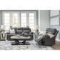 Ashley Side-Swipe Manual Reclining Sofa in Charcoal, , large