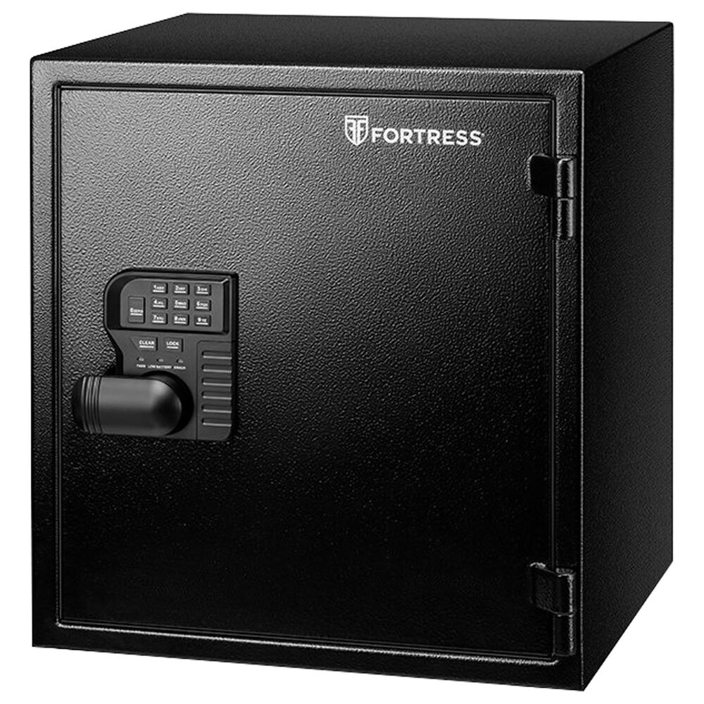 Fortress Large Fireproof and Waterproof Personal Safe in Black, , large