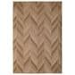 Central Oriental Santorini Parapatch 6"7" x 9"6" Tan Area Rug, , large