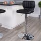 Flash Furniture Adjustable Barstool in Black, , large