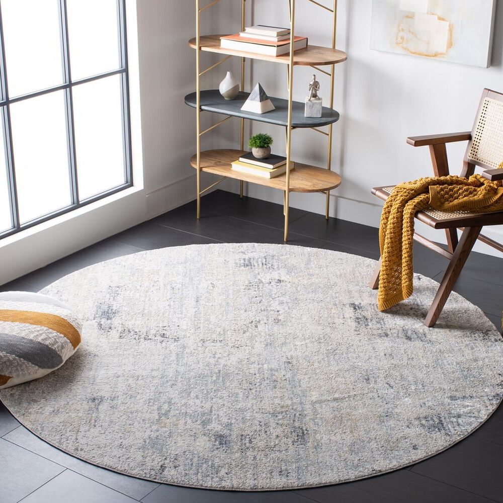 Safavieh Dream 6&#39;7&quot; Round Grey and Green Area Rug, , large