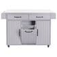 HOMLUX 51" Kitchen Island with Trash Can Storage Cabinet in Grey, , large