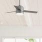 Hunter Gilmour 44" Outdoor Ceiling Fan with LED Lights in Matte Silver, , large