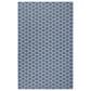 Nourison Twist Reversible 5" x 7" Blue Indoor/Outdoor Area Rug, , large