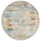 Safavieh Aria 6"6" Round Yellow and Cream Area Rug, , large