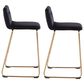 Lumisource Casper Counter Stool in Black/Gold (Set of 2), , large