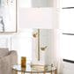Uttermost Songbirds Table Lamp in White and Brushed Brass, , large