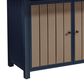 Ashley East Beach  Bar Table with Fire Pit in Navy Blue and Driftwood, , large