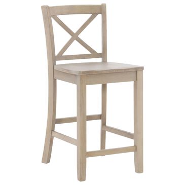 Linden Boulevard X Back Counter Stool in Wash, , large