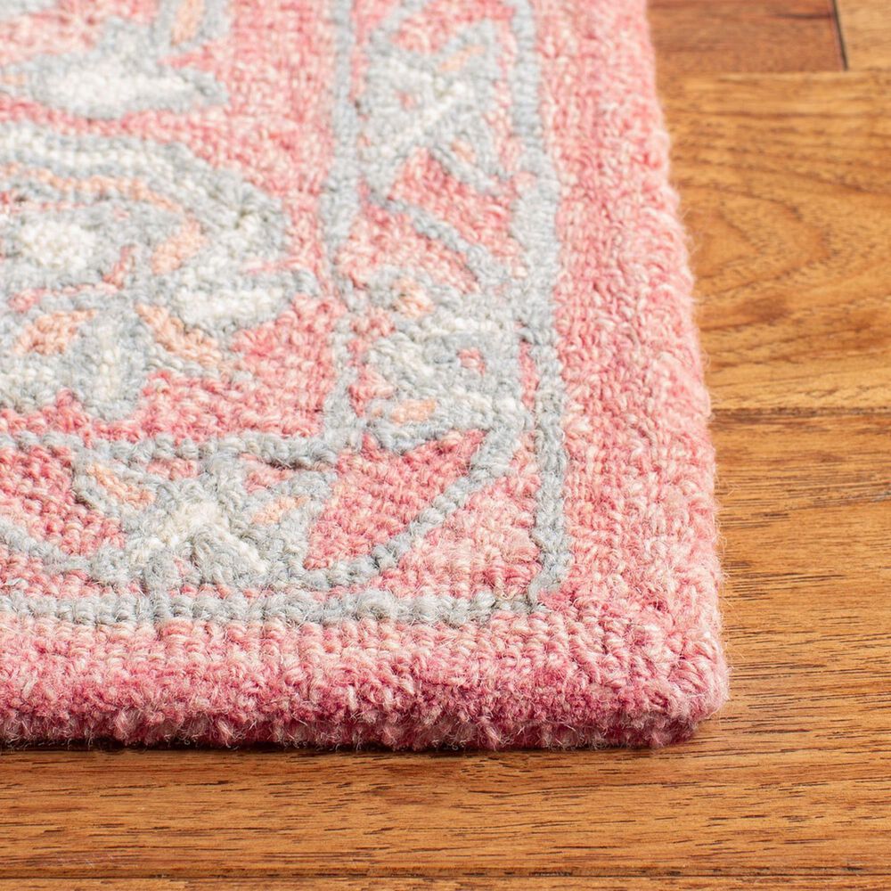 Safavieh Micro-Loop Oriental 2&#39;3&quot; x 11&#39; Pink and Ivory Runner, , large