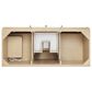 James Martin Vanities Gracyn 48" Single Bathroom Vanity in Coastal Driftwood with 3 cm Victorian Silver Quartz Top, Rectangular Sink and FreePower Wireless Charger, , large