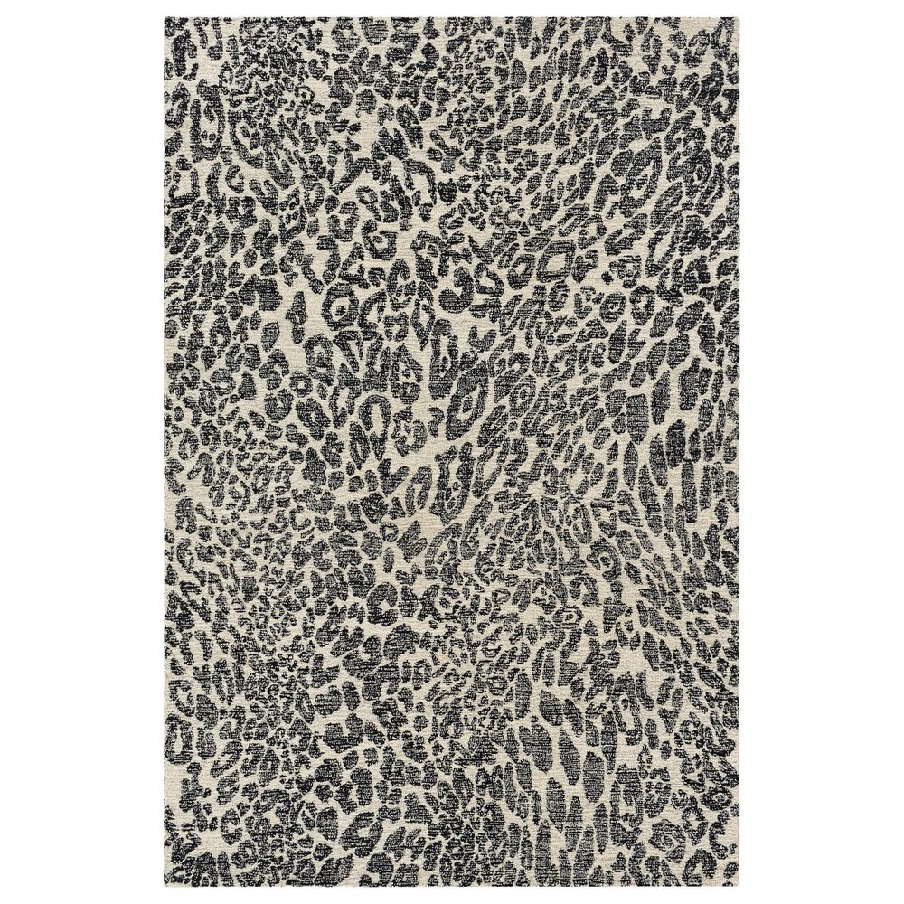 Surya Maroc MAR-2323 9" x 12" Black and Beige Area Rug, , large