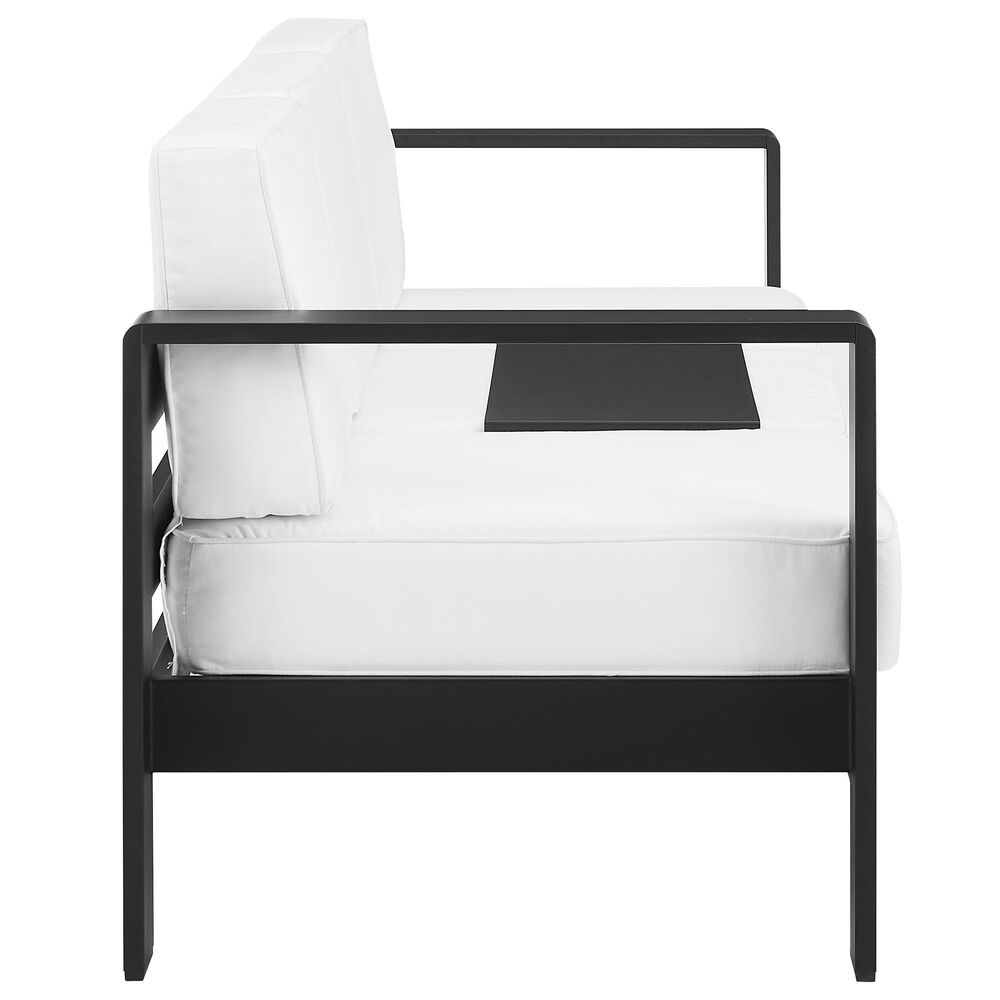 Linon Home Decor Karah 2-Seater Outdoor Sofa in White, , large