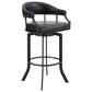 Blue River Pharaoh 26" Swivel Counter Stool in Black, , large