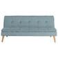 Lifestyle Solutions Tatum Convertible Sofa with Blue Cushion in Brown, , large