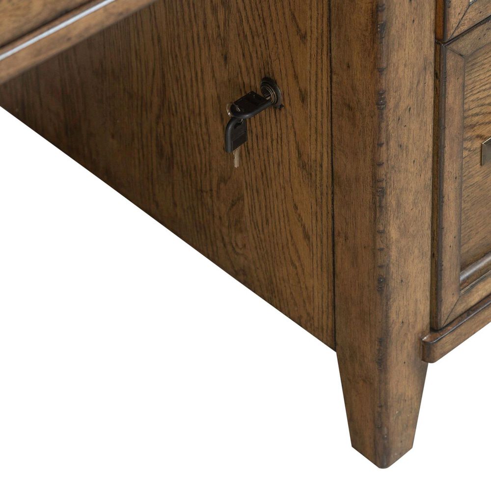 Liberty Furniture Carolina Park Junior Executive Desk in Amber Brown, , large
