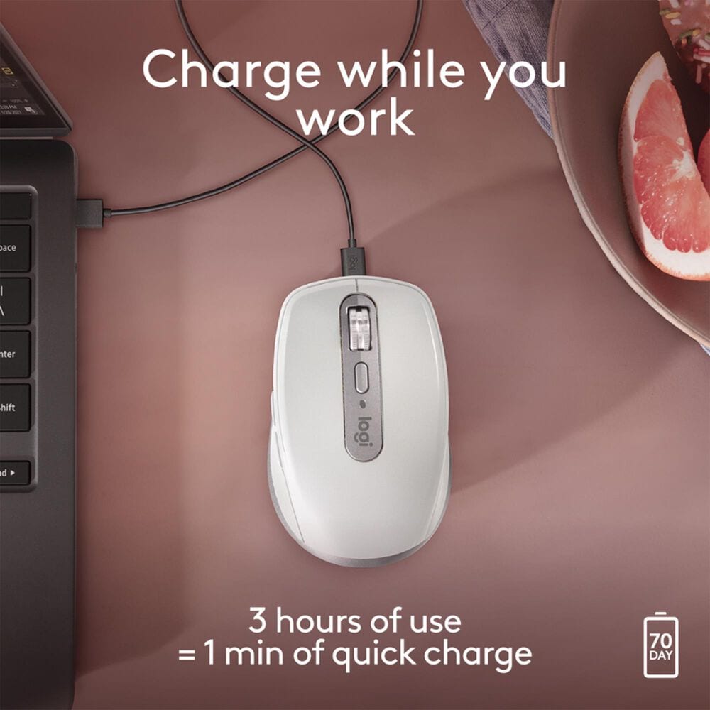 Logitech MX Anywhere Mac 3S Wireless Mouse in Pale Grey, , large