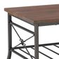 Linon Home Decor Harrison 3-Piece Occasional Table Set in Chestnut Brown and Dark Bronze, , large