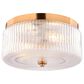 Vaxcel Riverside 2-Light Flush Mount in Muted Brass, , large