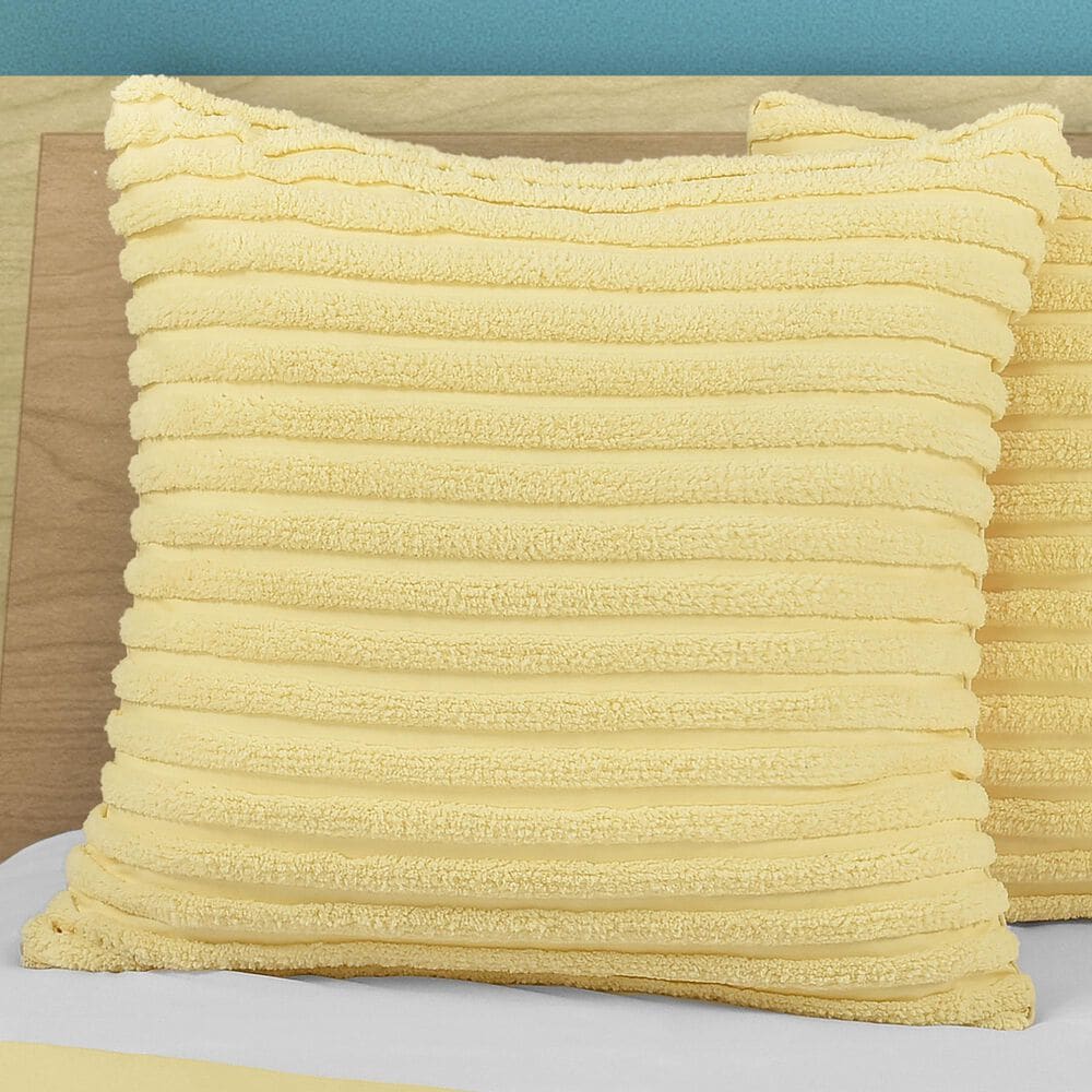 J. Queen New York Darby 26&quot; Square Euro Pillow Sham in Yellow, , large