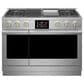 Monogram 48" Dual-Fuel Professional Range with 4 Burners, Grill and Griddle in Stainless Steel, , large