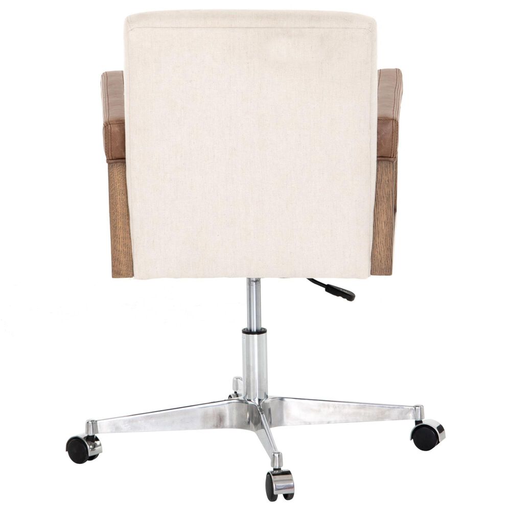 Four Hands Reuben Desk Chair in Lamont Nettlewood and Stainless Steel, , large