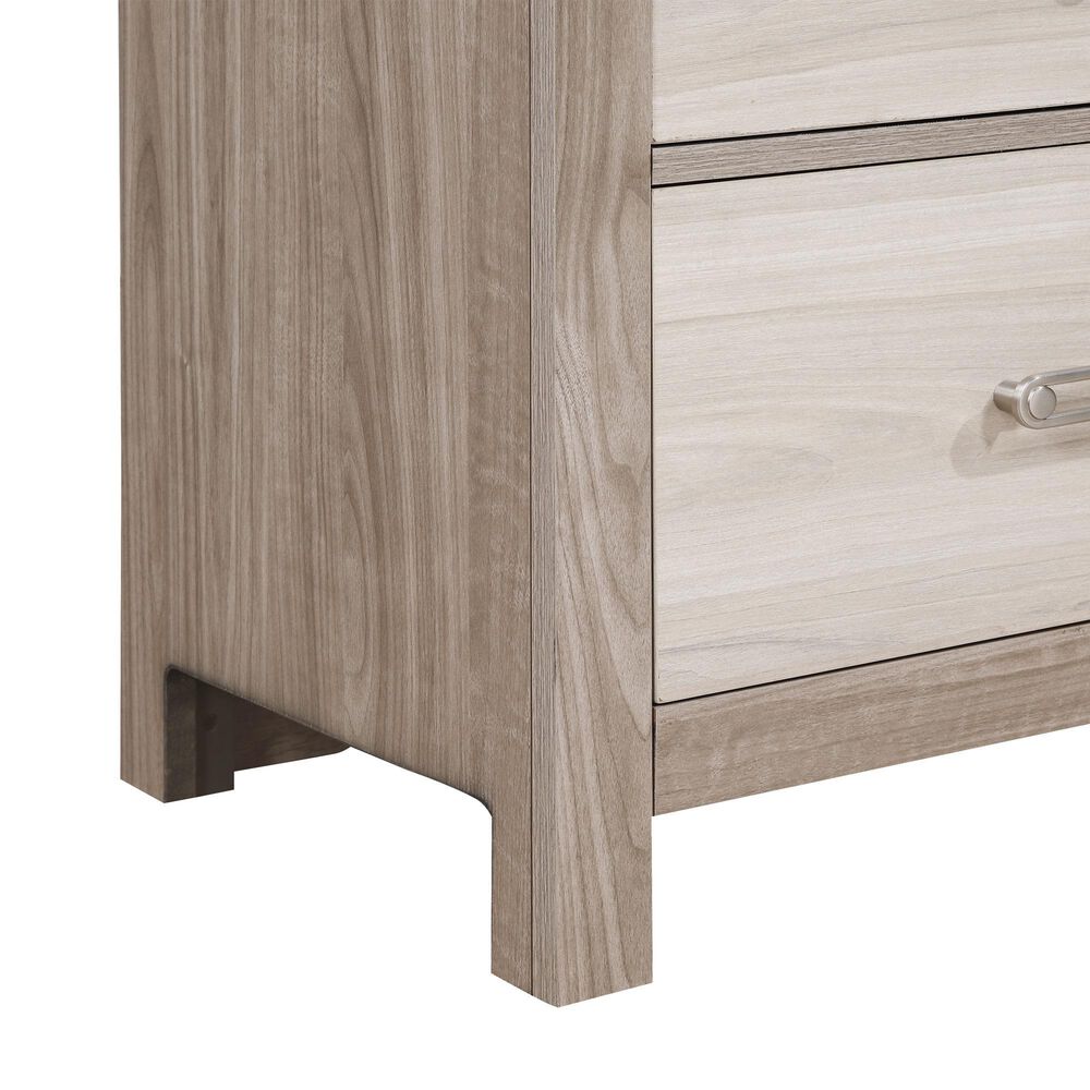 Boulder &amp; Pine Asher King Upholstered Bed with Dresser and Nightstand in Gray, , large