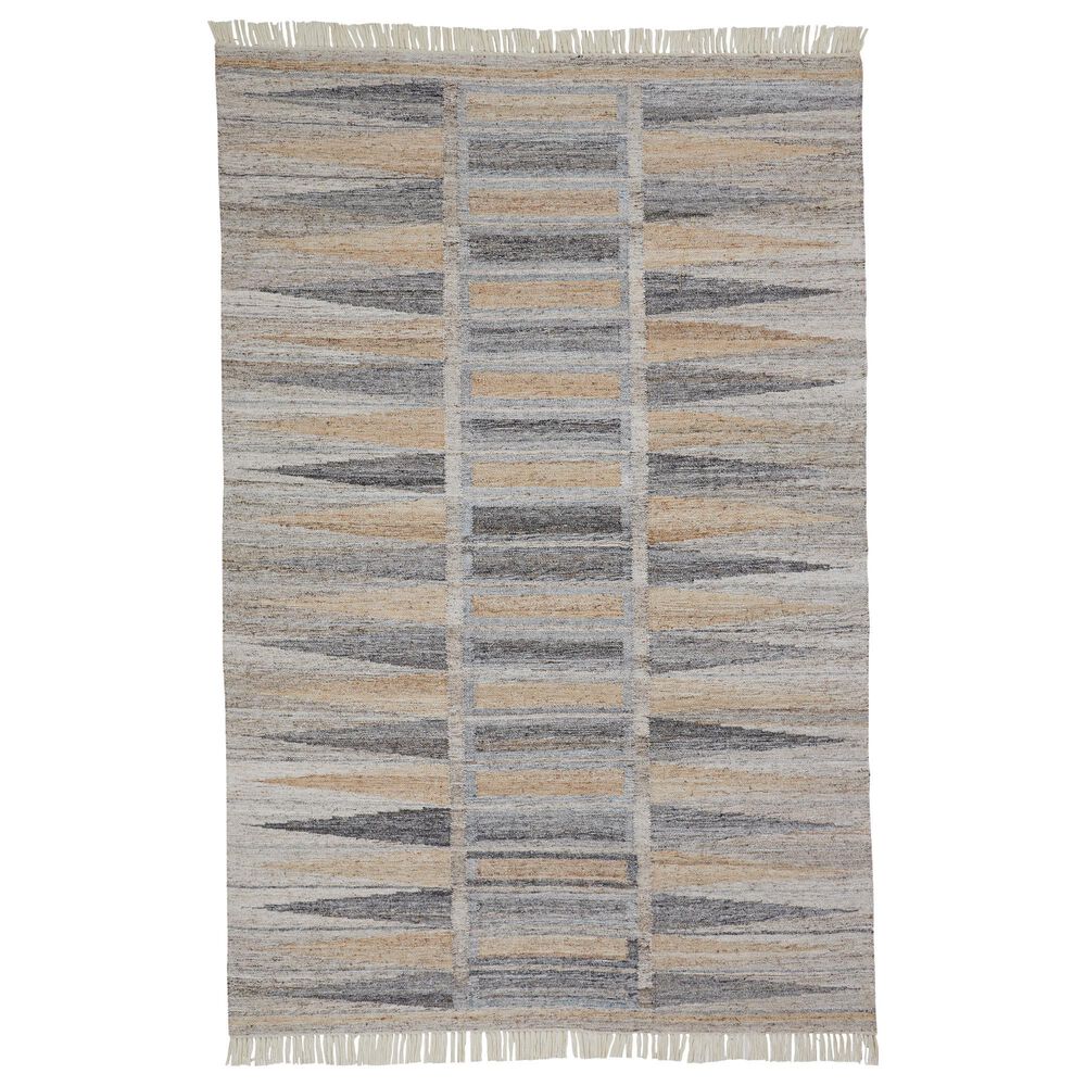 Feizy Beckett 0817F 3"6" x 5"6" Gray and Beige Area Performance Rug, , large