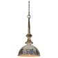 Southern Lighting Liza 1-Light Metal Pendant in Black, Blue and Gold, , large