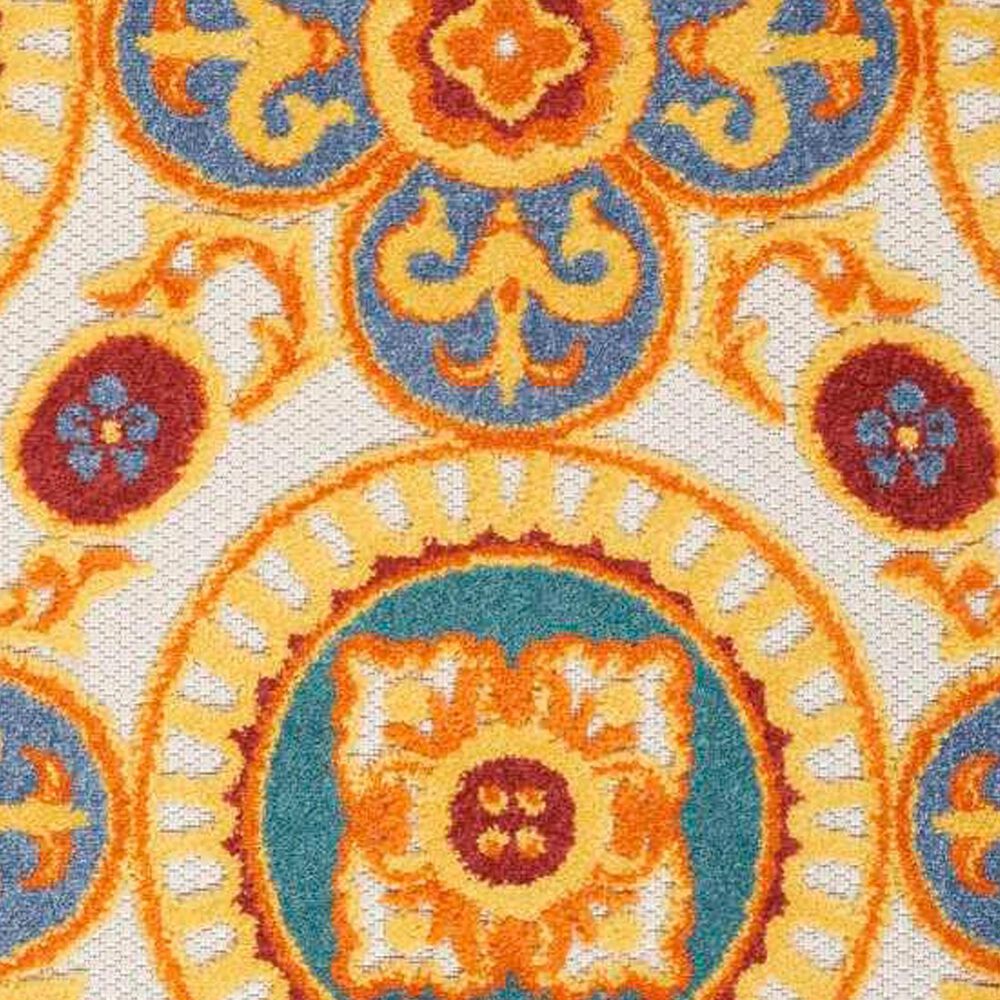 Nourison Aloha Oriental 7&#39;10&quot; Round Multicolor Indoor/Outdoor Area Rug, , large