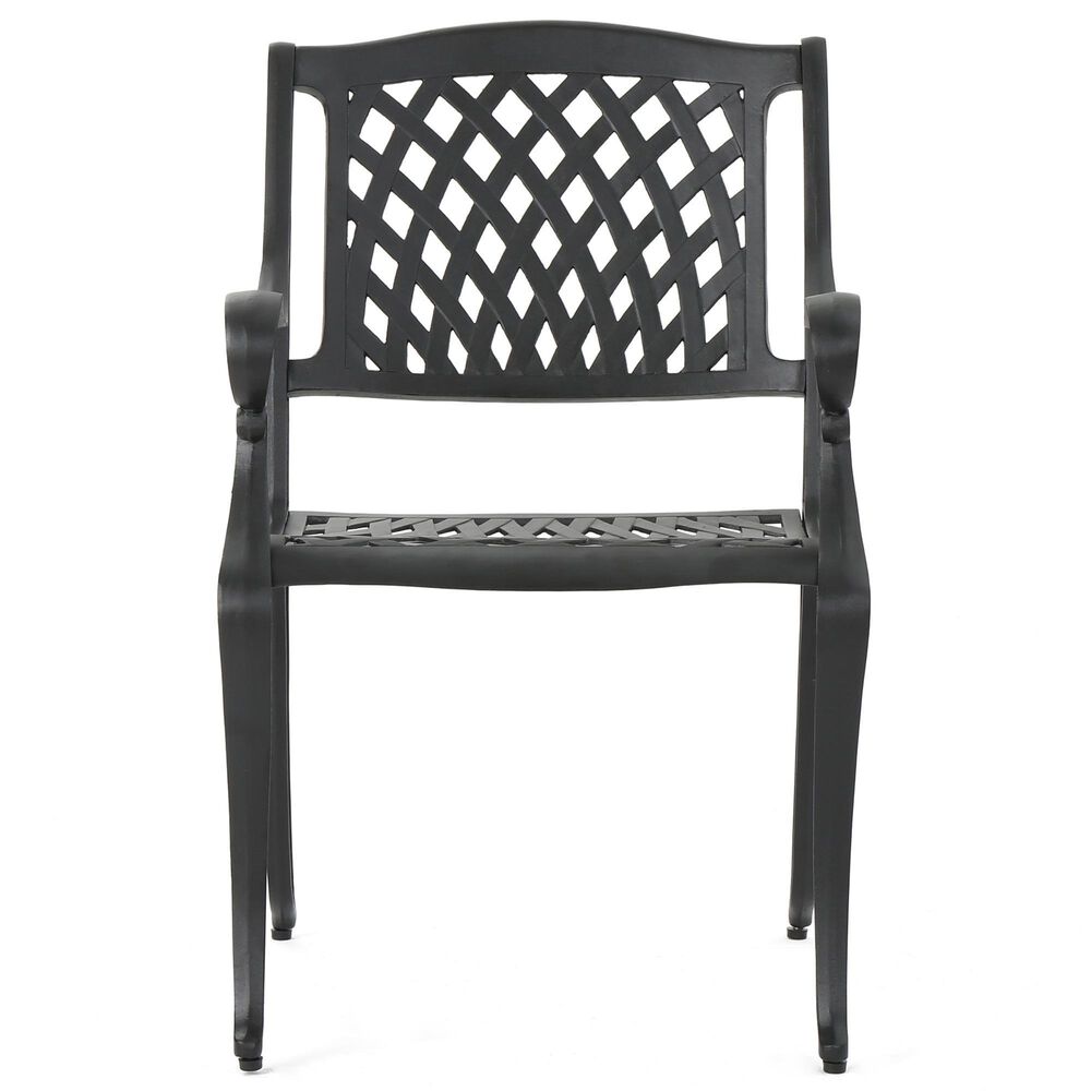 Hearth and Haven Olmsted 5-Piece Outdoor Dining Set in Black, , large