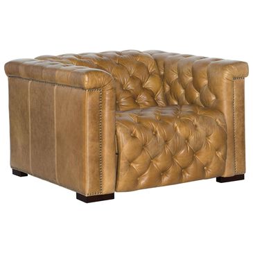 Hooker Furniture Savion Grandier Leather Power Reclining Chair in Light Brown, , large