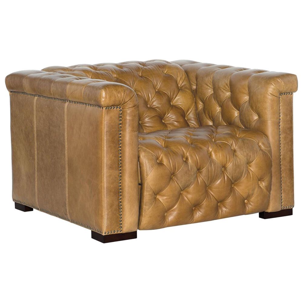 Hooker Furniture Savion Grandier Leather Power Reclining Chair in Light Brown, , large