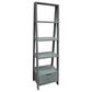 Santa Fe Rustic Vertical Ladder Bookcase in Vintage Turquoise, , large