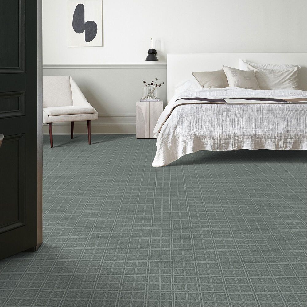 Anderson Tuftex Breeze Block Carpet in Blue Fern, , large
