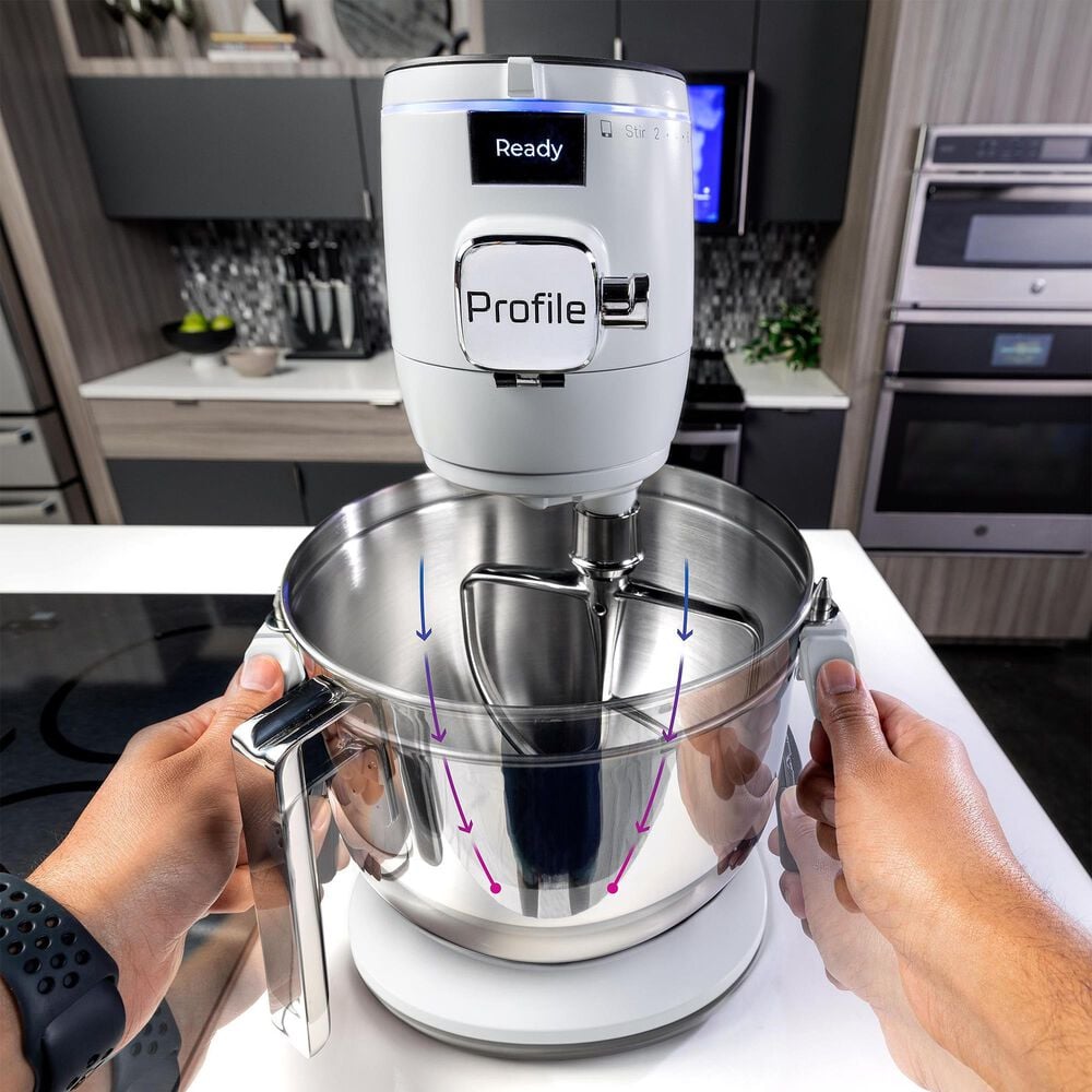 GE Profile Smart Mixer with Auto Sense in Stone White, , large