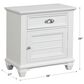 New Heritage Design Jamestown 1-Drawer Nightstand in Brushed White, , large
