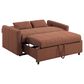 Coaster Portland Stationary Sofa Sleeper in Copper, , large