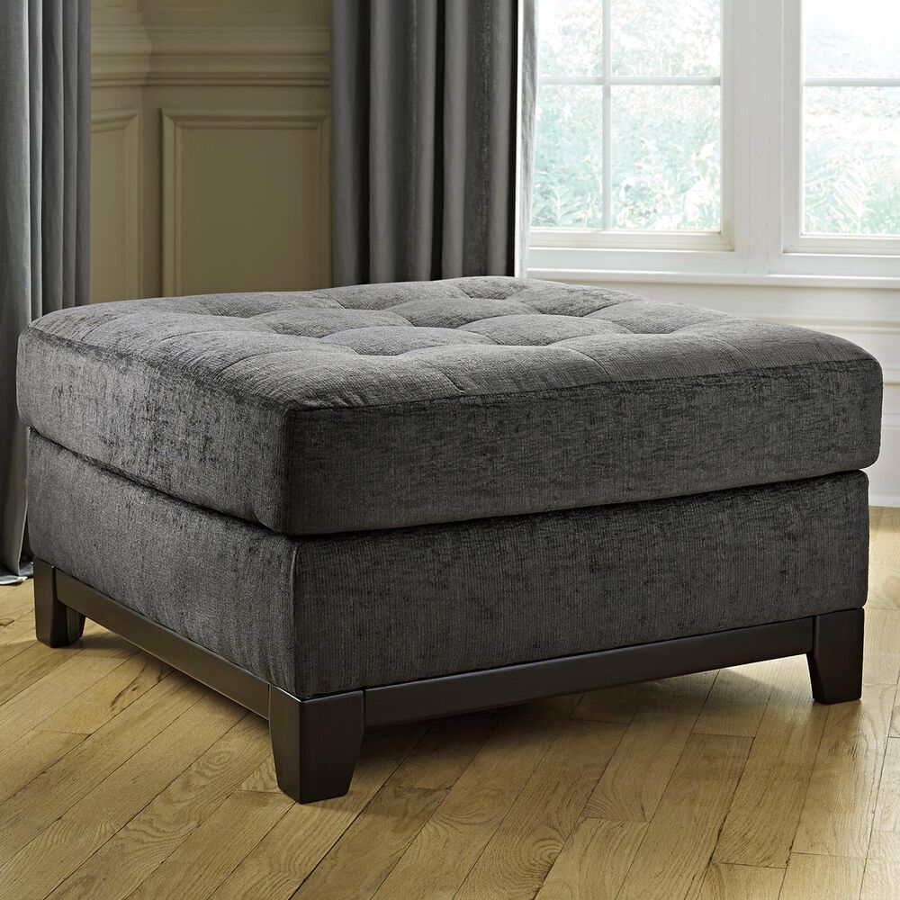 Ashley Reidshire Oversized Accent Ottoman in Steel, , large