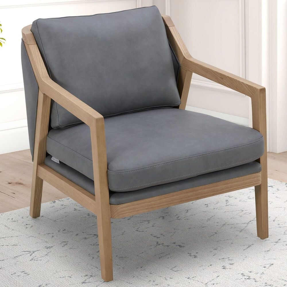 Kuka &#40;Hk&#41; Trade Co Lmt Motion Accent Chair in Aline Storm Blue, , large