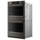 KitchenAid 2-Piece Kitchen Package with Black Ore 30" Smart Double Wall Oven and Stainless Steel 30" Gas Cooktop, , large