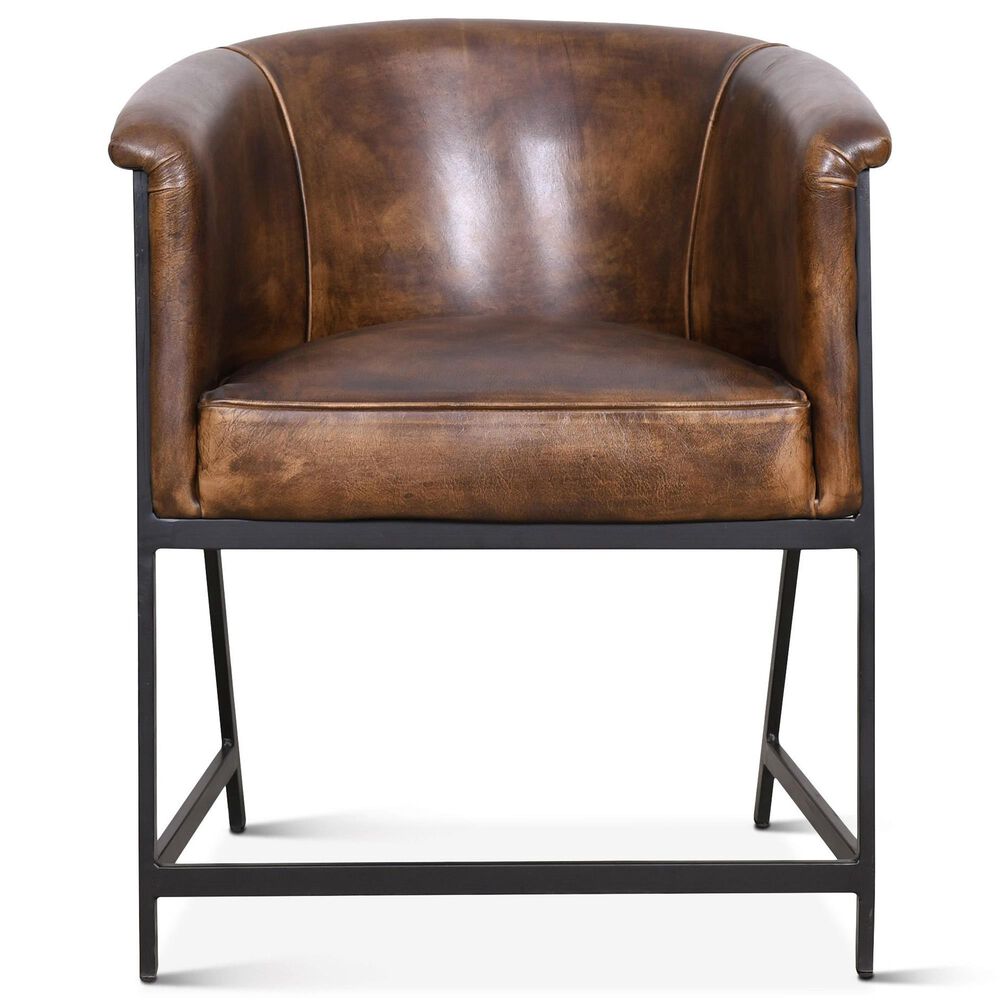 Home Trends &amp; Design Essex Arm Chair in Powder Coated Black, , large