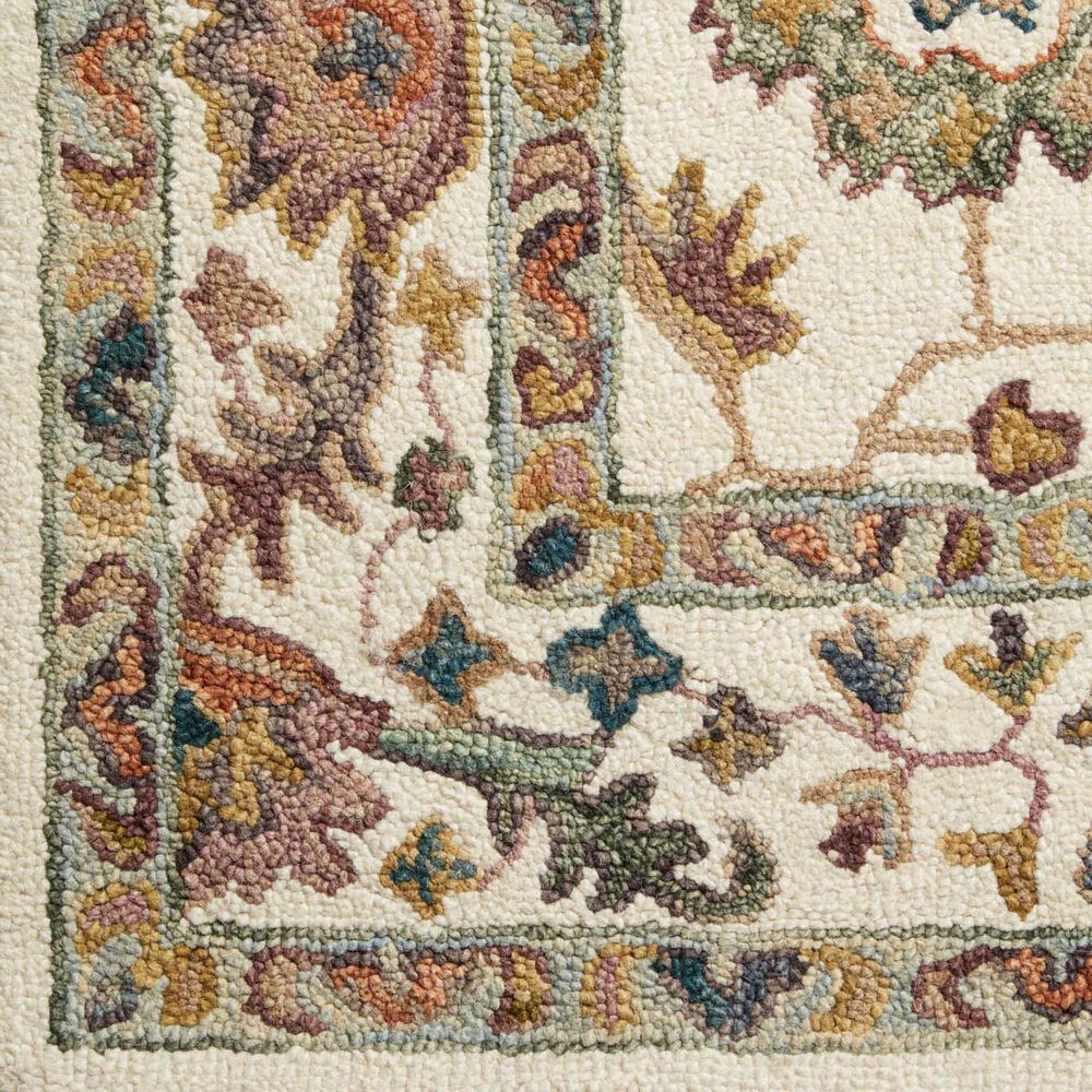 Loloi Padma 2&#39; x 5&#39; White and Multicolor Runner, , large