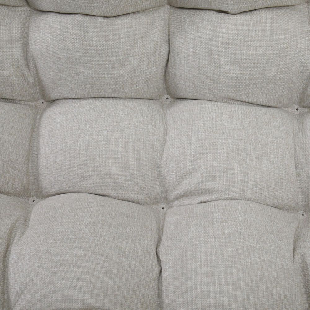 Hearth and Haven Outdoor Glider Loveseat with Cushion and Brown Wicker in Gray, , large