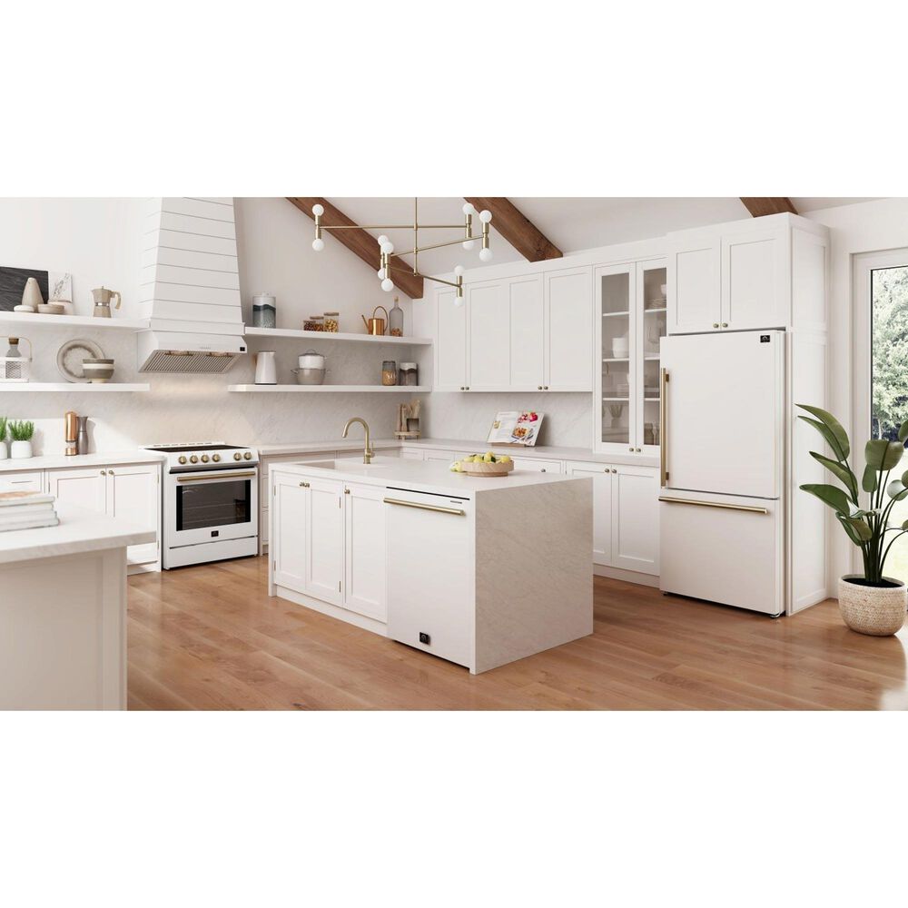 Forno Pozzo 24" Built-In Tall Tub Top Control Dishwasher with 49 dBA in White, , large