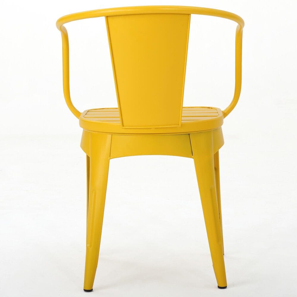 Hearth and Haven Colmar 3-Piece Outdoor Bistro Set in Yellow, , large