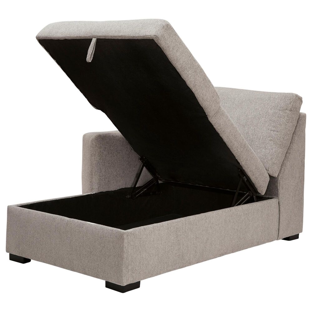 Ashley ModMax Luxe 4-Piece Symmetrical Sectional with Double Storage Chaise in Flint, , large