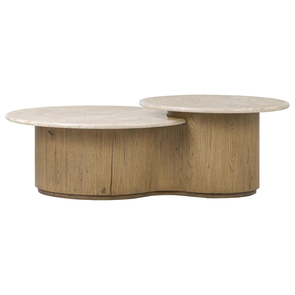 Four Hands Toro Coffee Table in Cappuccino and Rubbed Light Oak, , large