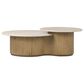 Four Hands Toro Coffee Table in Cappuccino and Rubbed Light Oak, , large